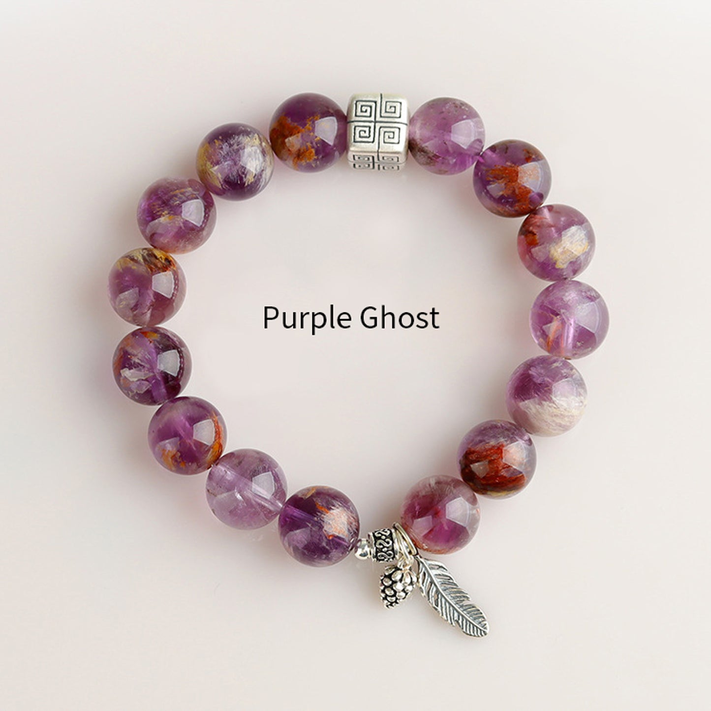 Purple Phantom Quartz S925 Bracelet