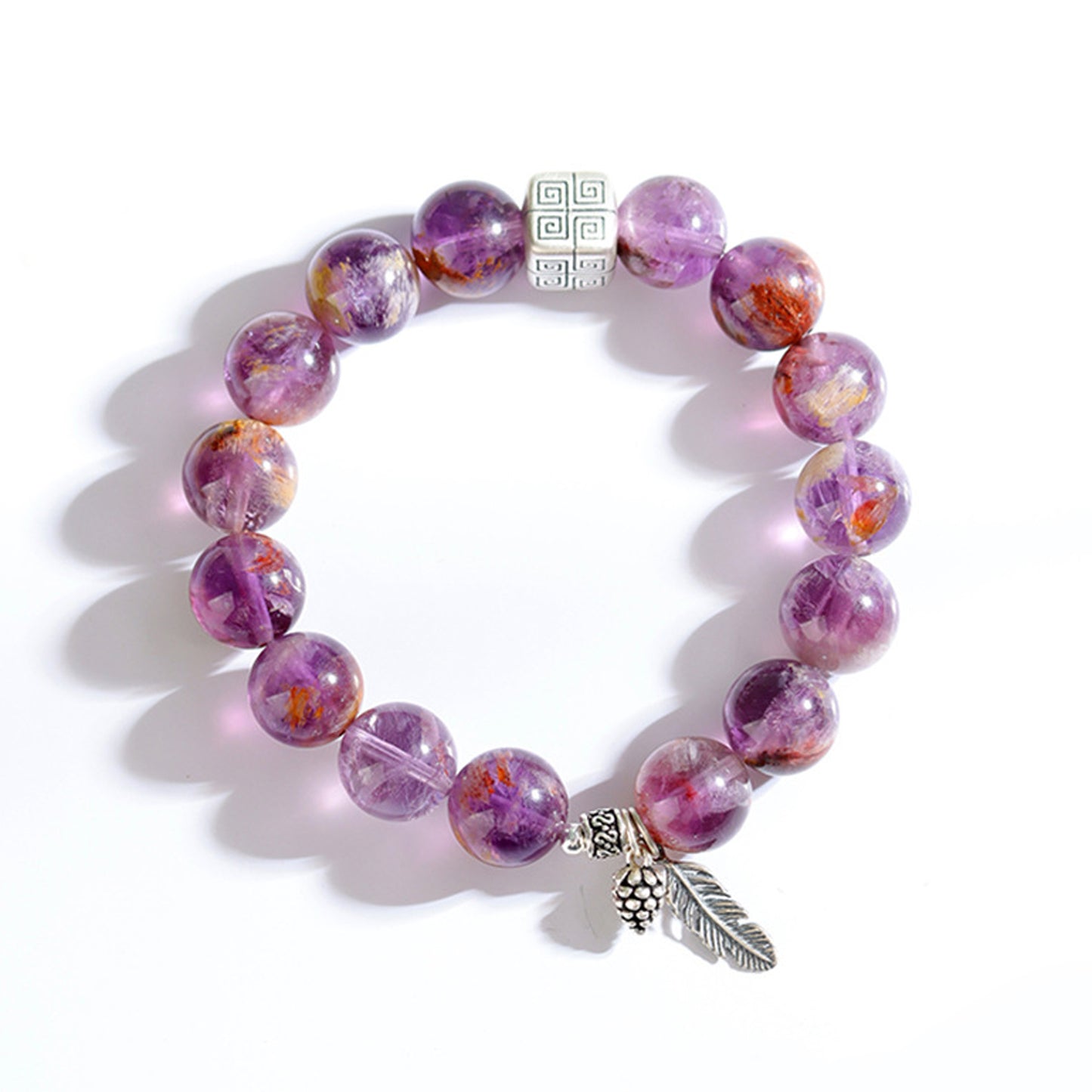 Purple Phantom Quartz S925 Bracelet