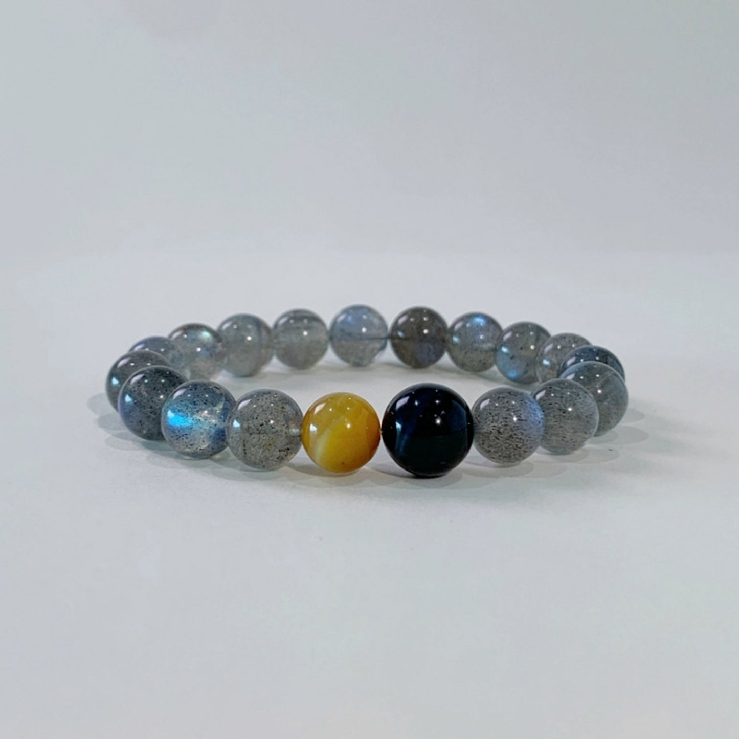 Iridescent Grey Moonstone Crystal Bracelet