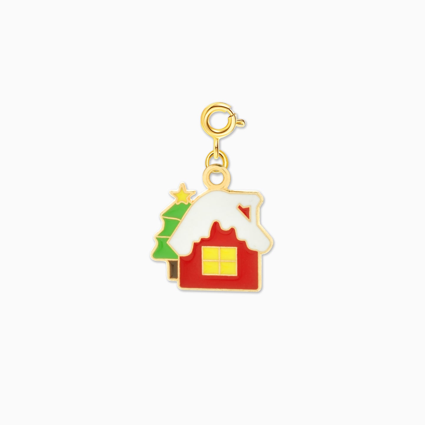 Christmas Enamel Zinc Alloy DIY Charms