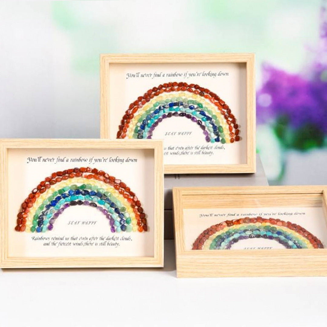 Rainbow Crystal Stone Photo Frame