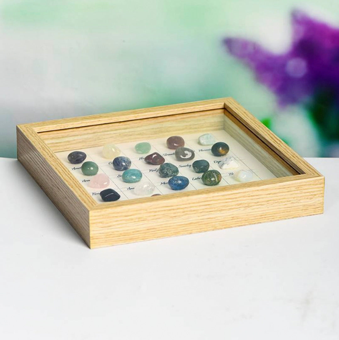 25 Kinds Of Colorful Tumbled Stone Crystal Bare Stone Photo Frame