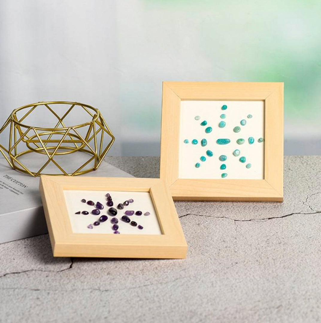 Sunflower Crystal Crushed Stone Decorates The Picture Frame