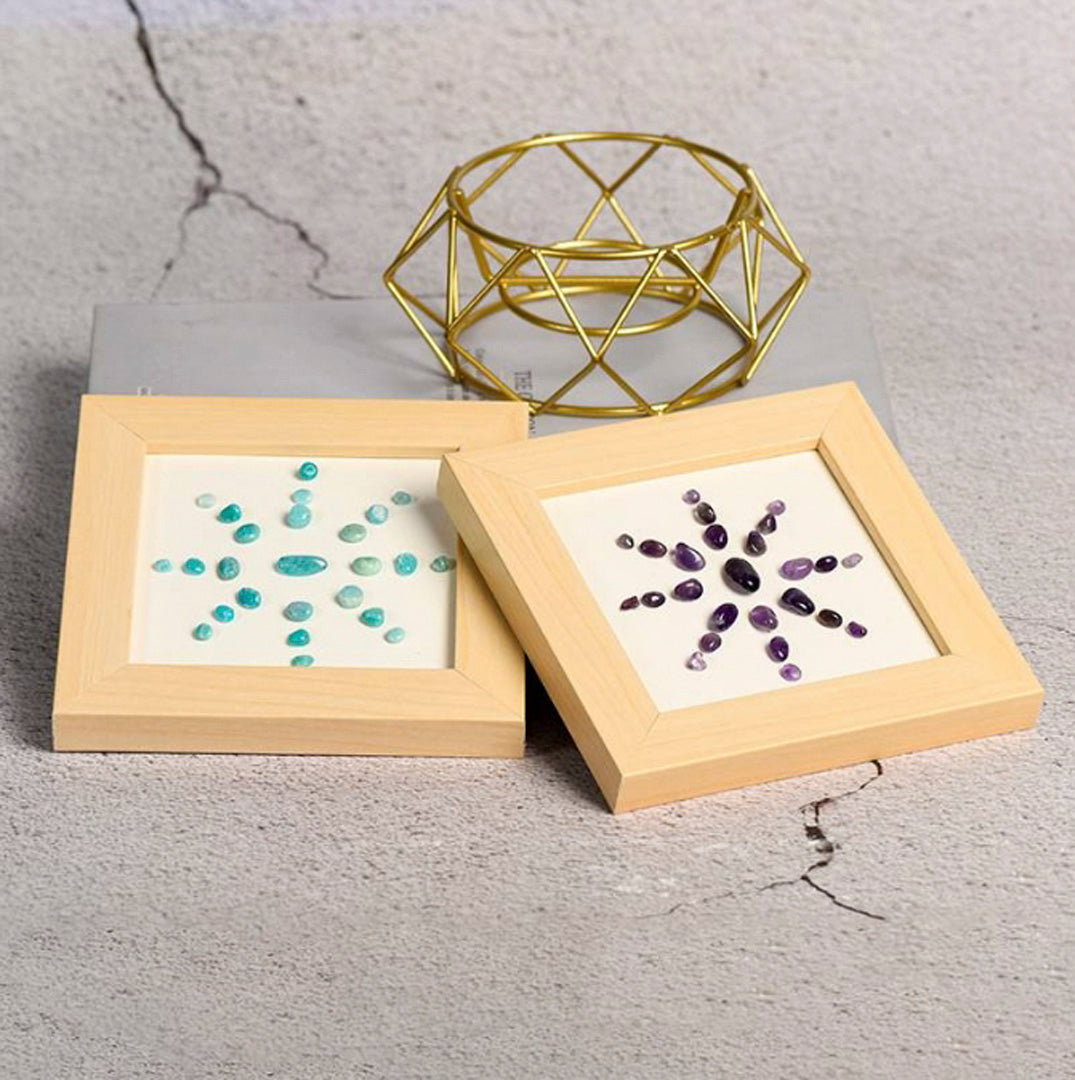 Sunflower Crystal Crushed Stone Decorates The Picture Frame