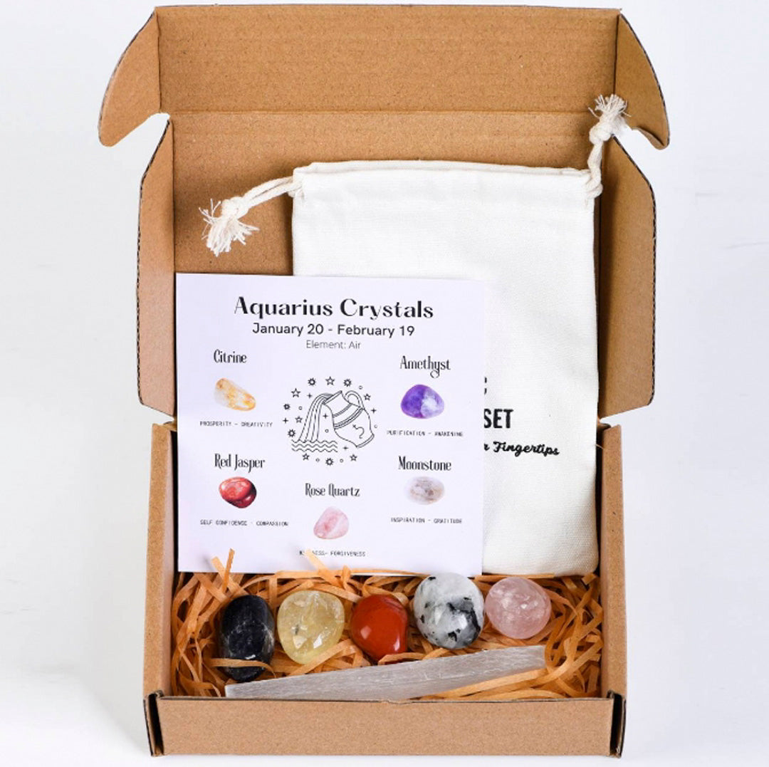 Zodiac Healing Stone Set