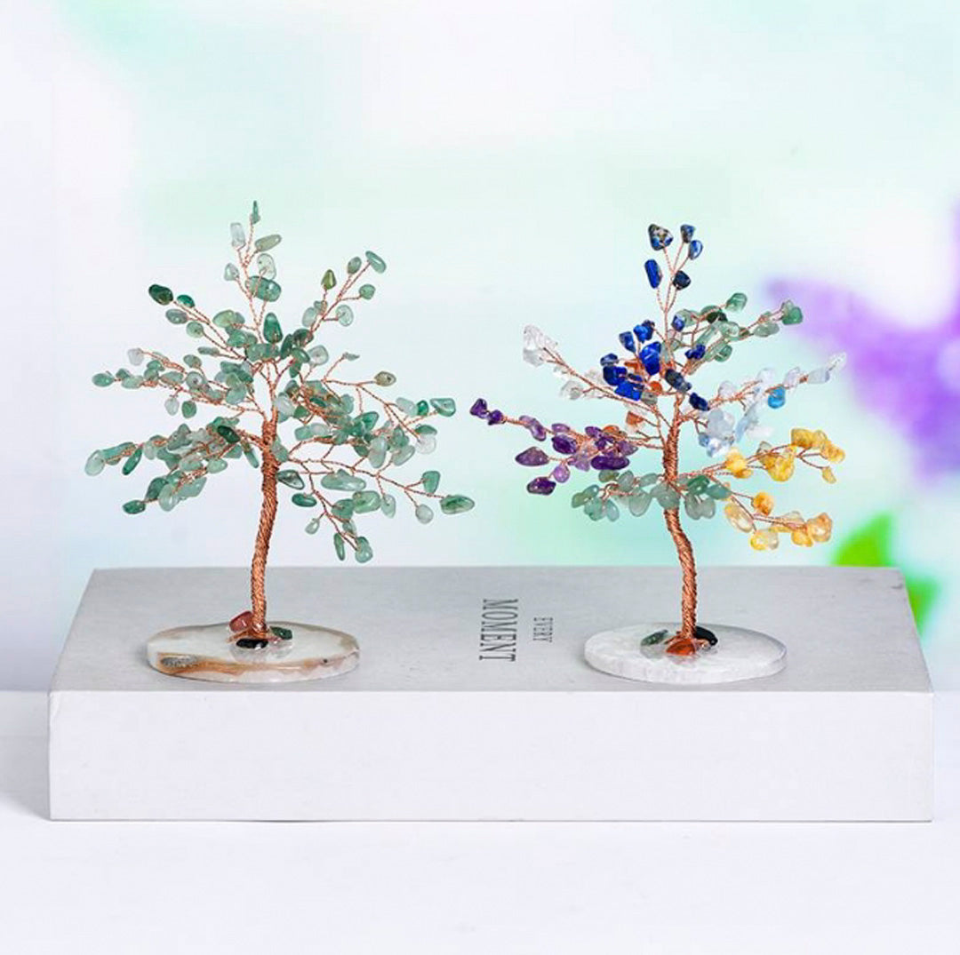 Agate base crystal tree natural crystal tree ornaments