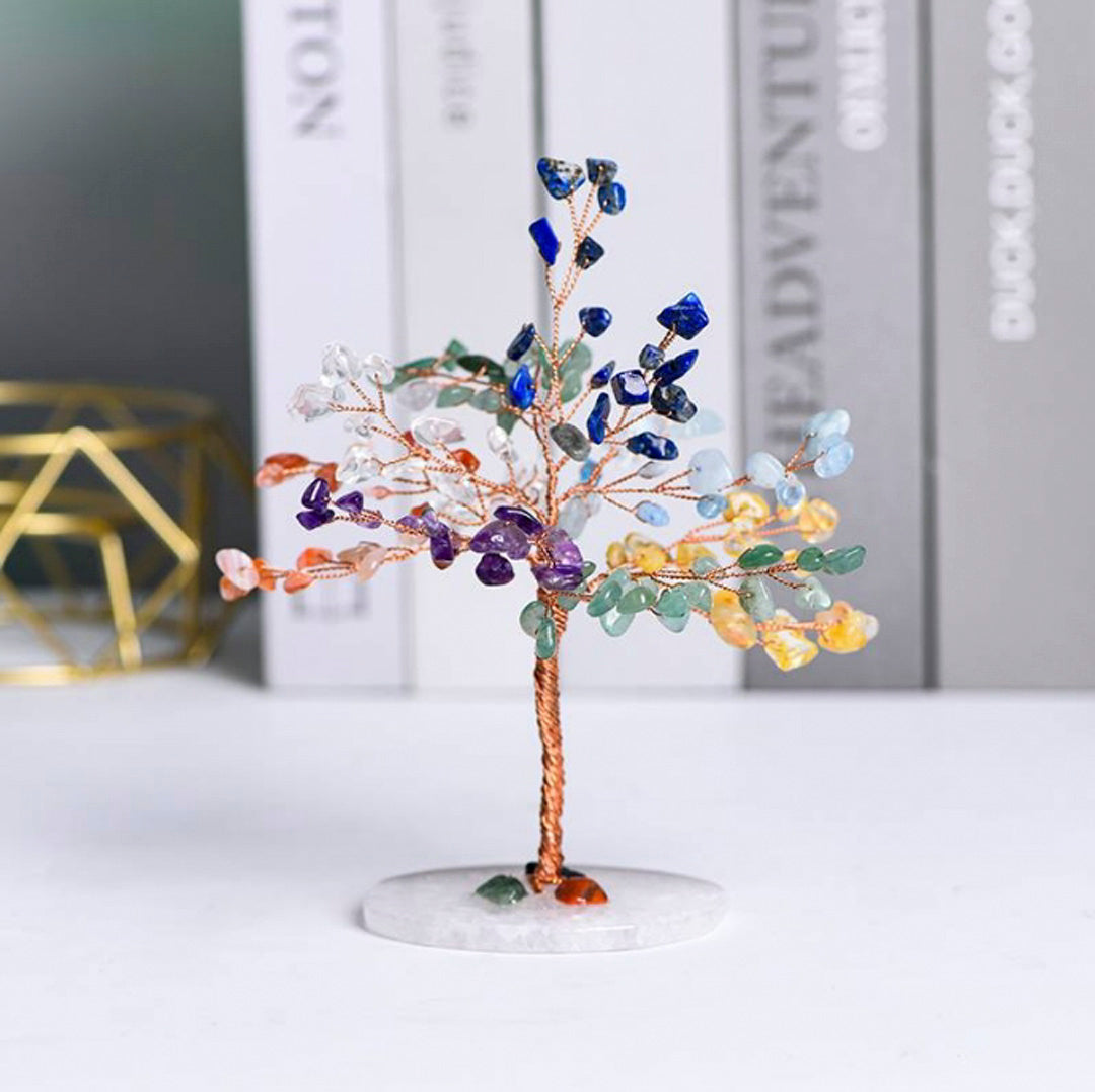 Agate base crystal tree natural crystal tree ornaments