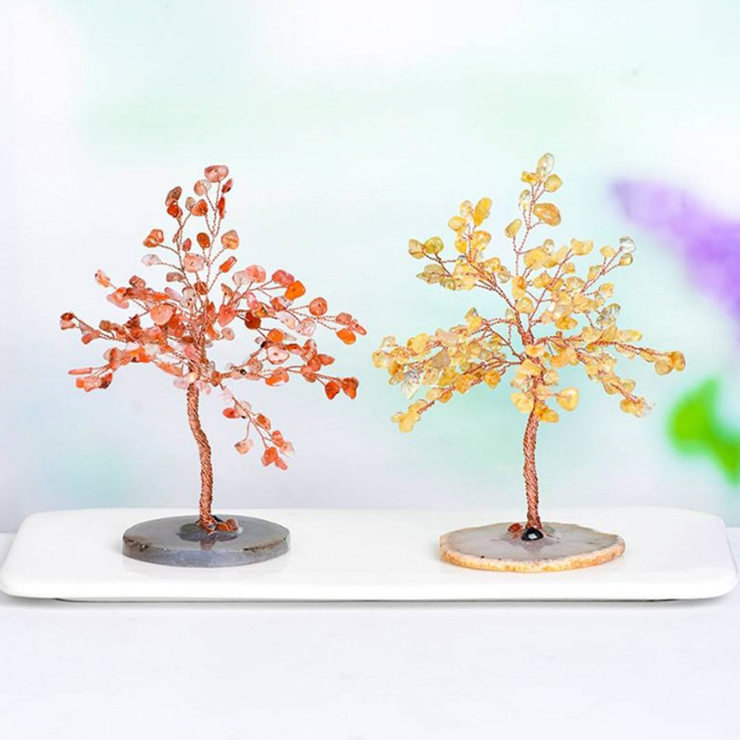 Agate base crystal tree natural crystal tree ornaments
