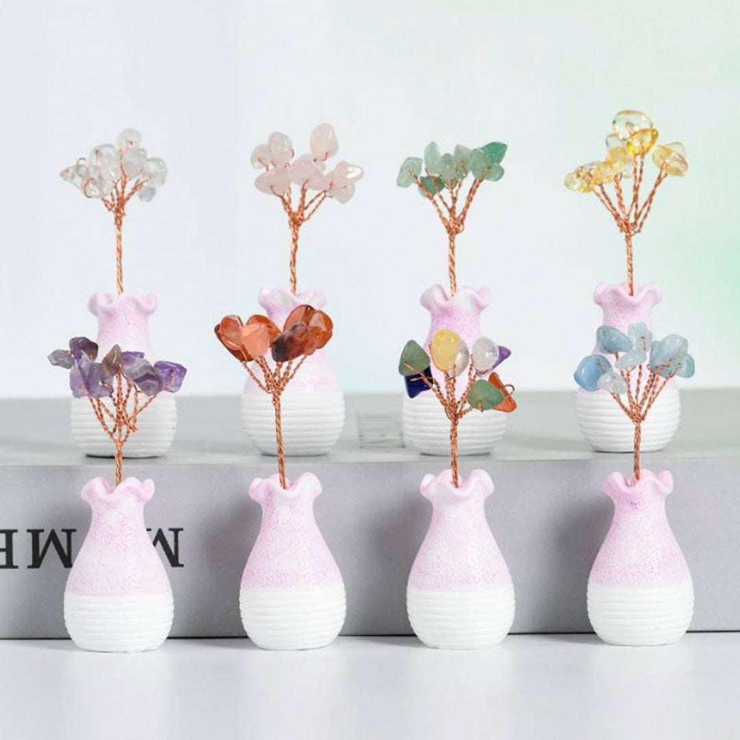 Vase-shaped crystal ornaments
