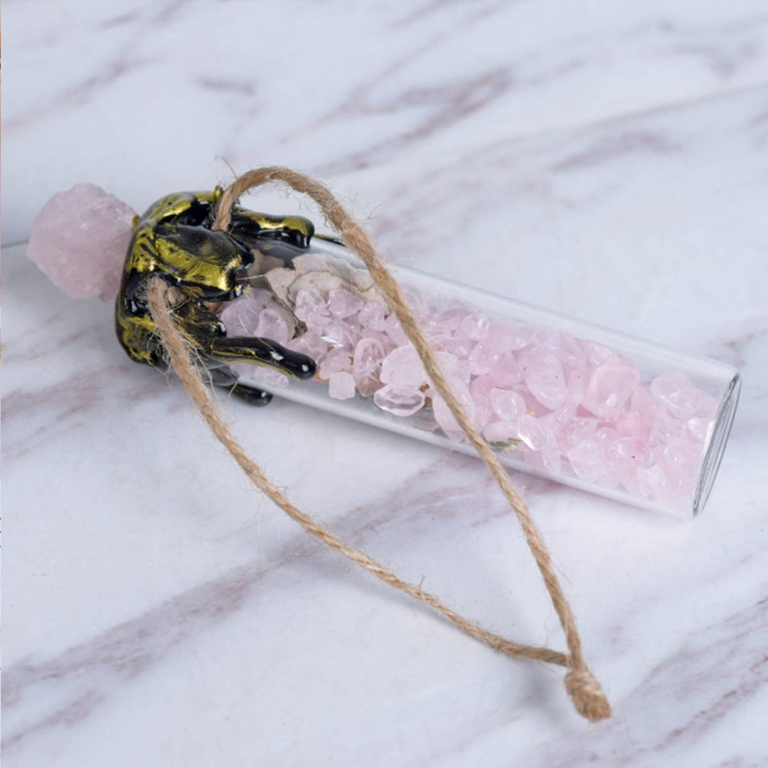 Natural Crystal Crushed Stone Wishing Bottle
