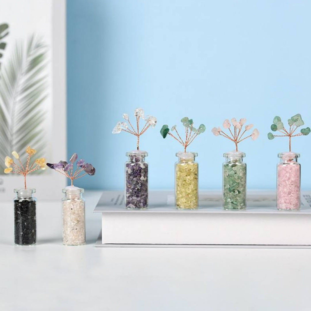 Wishing Bottle Shaped Crystal Tree Ornament