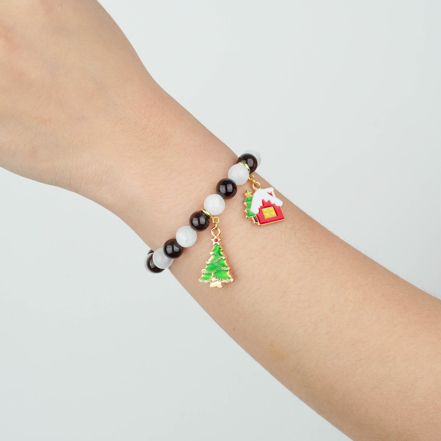 Christmas Enamel Zinc Alloy DIY Charms