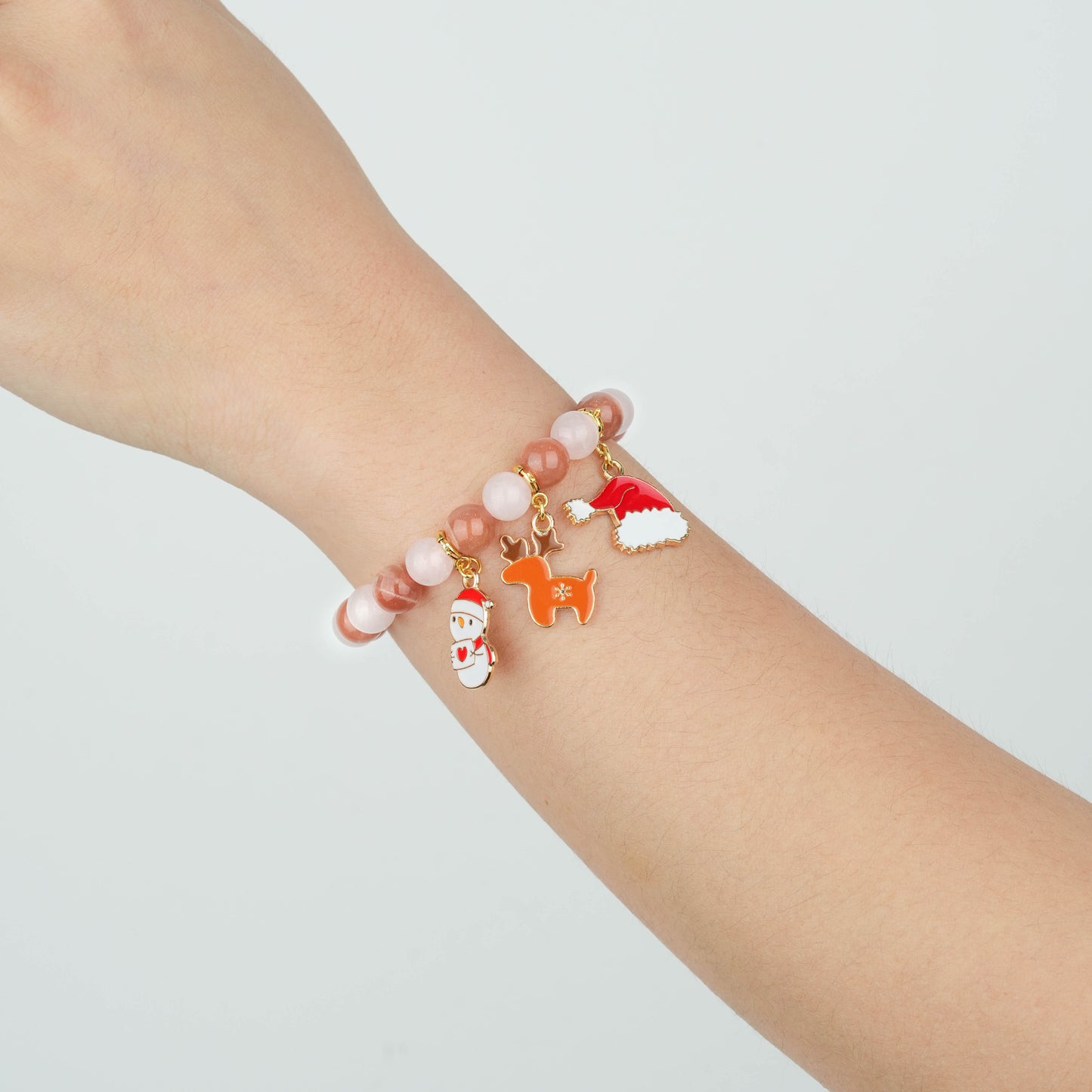 Christmas Enamel Zinc Alloy DIY Charms