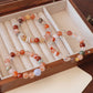 Natural red crystal bracelet