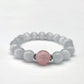 Natural pink crystal bracelet