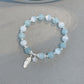 Natural aquamarine bracelet