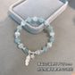 Natural aquamarine bracelet