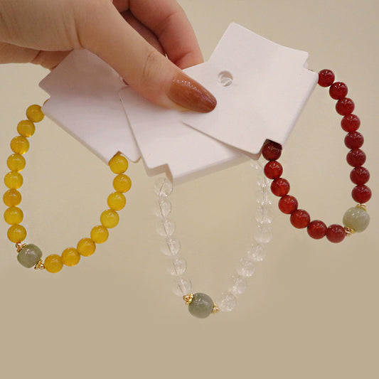 Natural agate bracelet