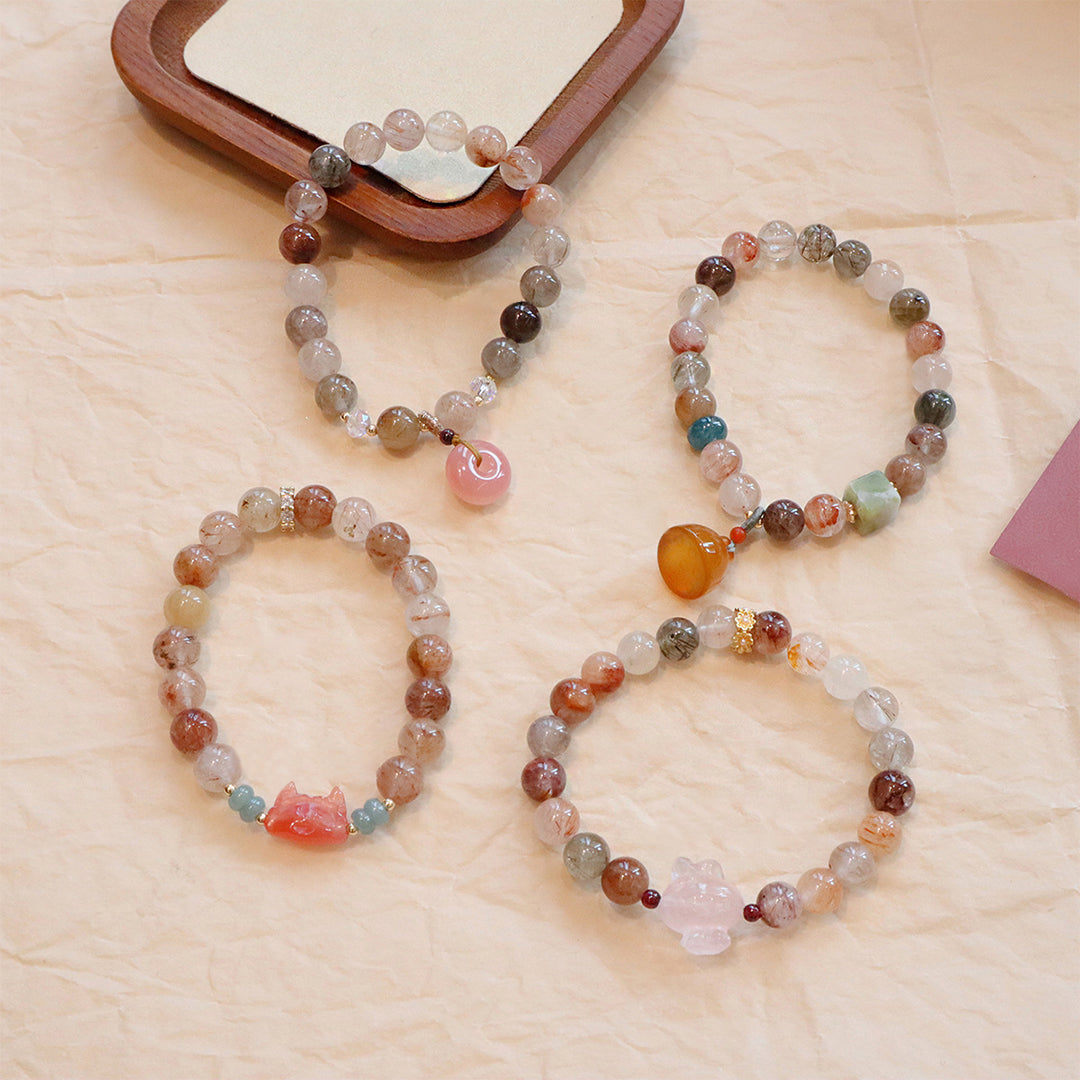 Natural crystal bracelet