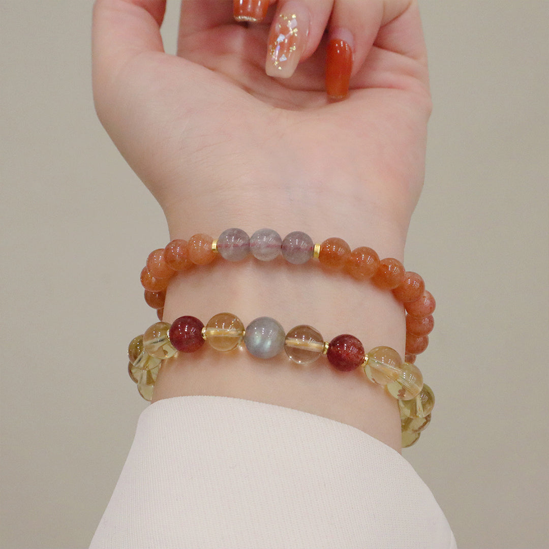 Natural crystal bracelet