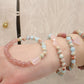 Natural strawberry crystal bracelet
