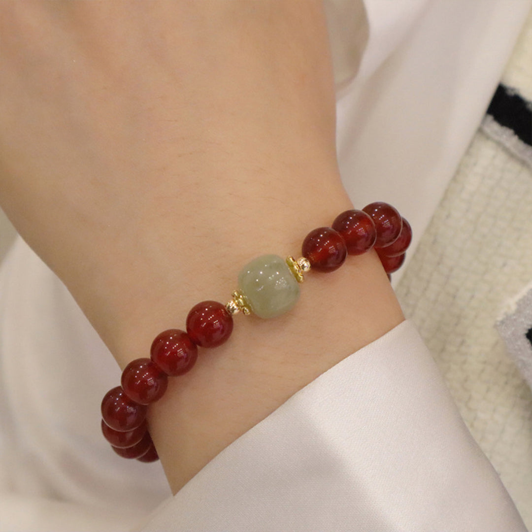 Natural agate bracelet