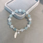 Natural aquamarine bracelet