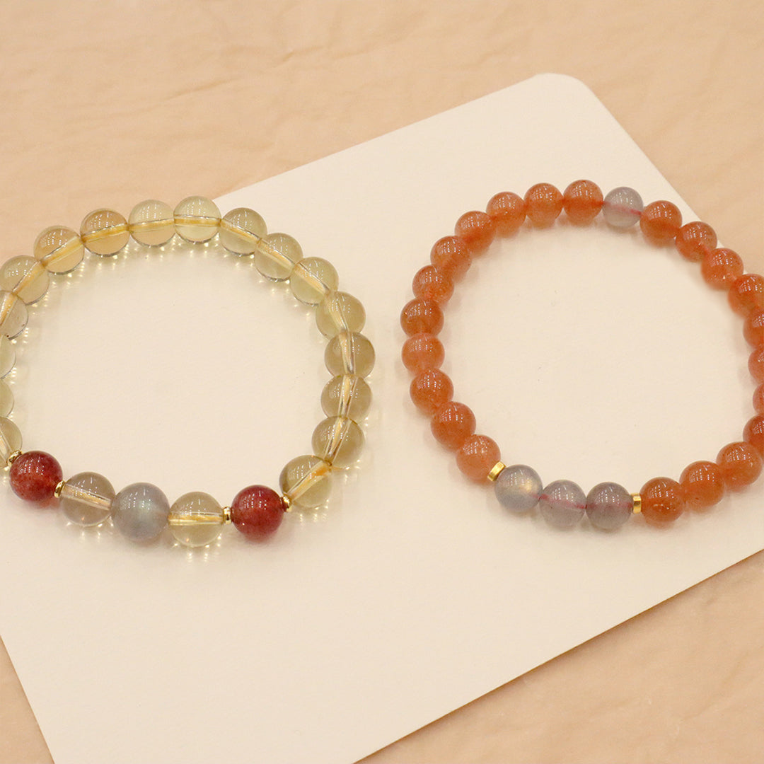 Natural crystal bracelet