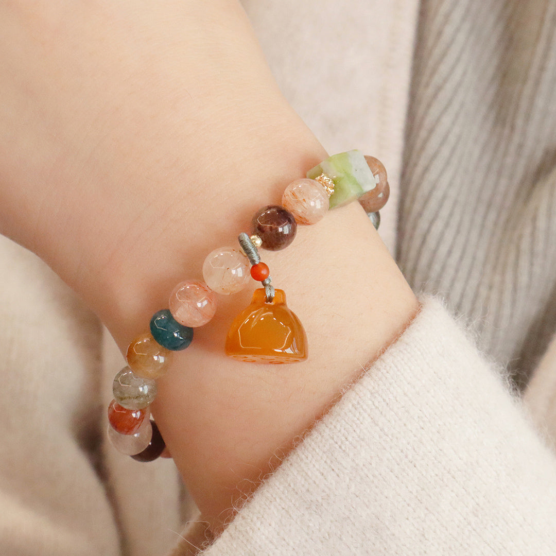 Natural crystal bracelet