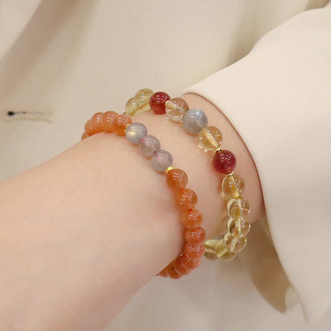 Natural crystal bracelet