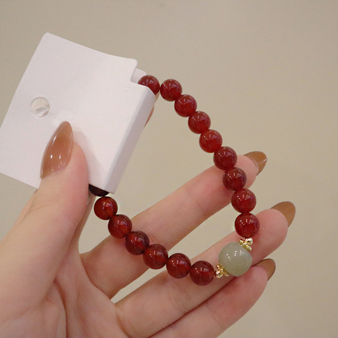 Natural agate bracelet