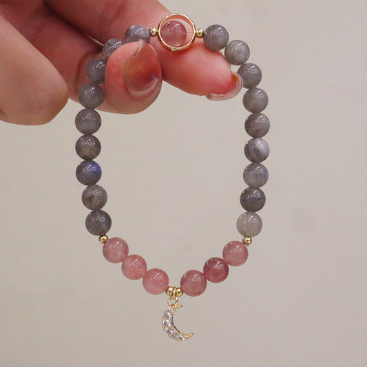 Natural Crystal Strawberry Crystal Bracelet