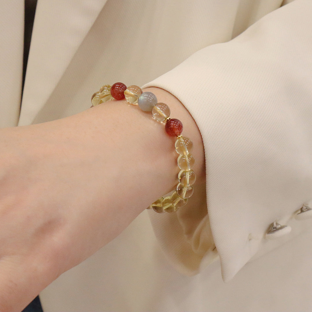 Natural crystal bracelet