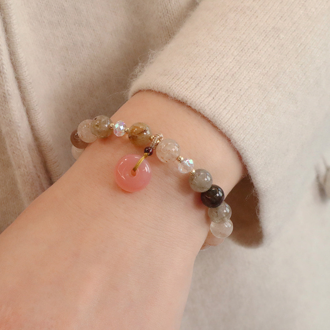 Natural crystal bracelet