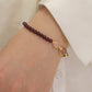 Natural garnet bracelet