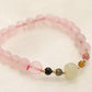 Natural pink crystal bracelet