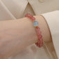 Natural strawberry crystal bracelet