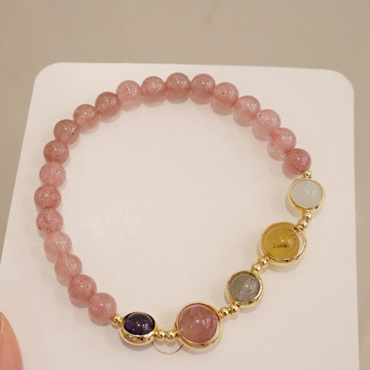 Natural garnet bracelet