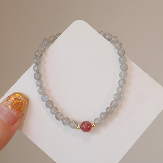 Natural Intense Moonstone Bracelet