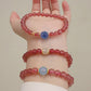 Natural strawberry crystal bracelet