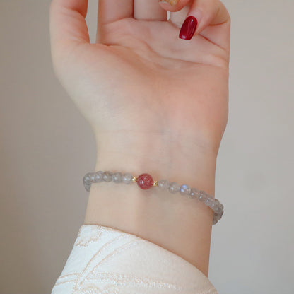 Natural Intense Moonstone Bracelet
