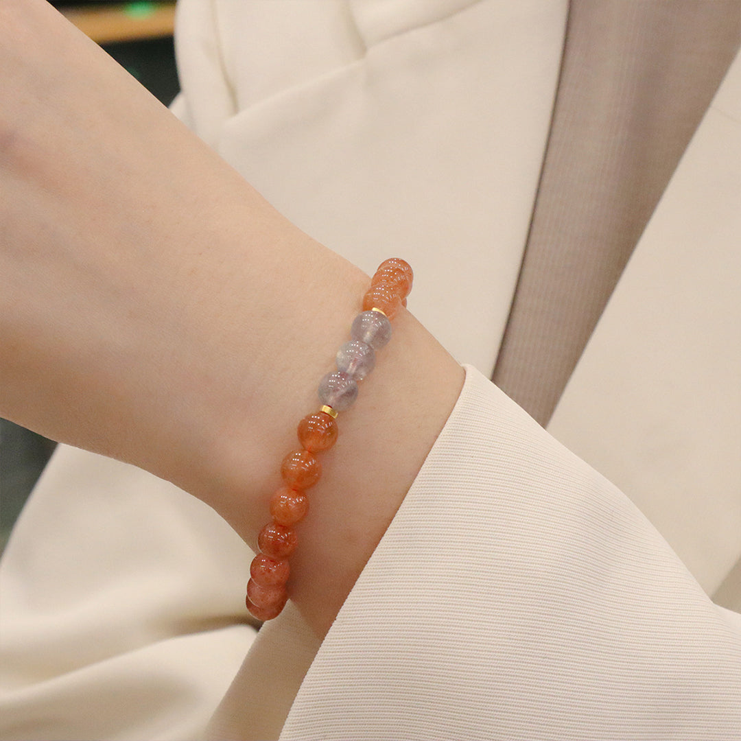 Natural crystal bracelet