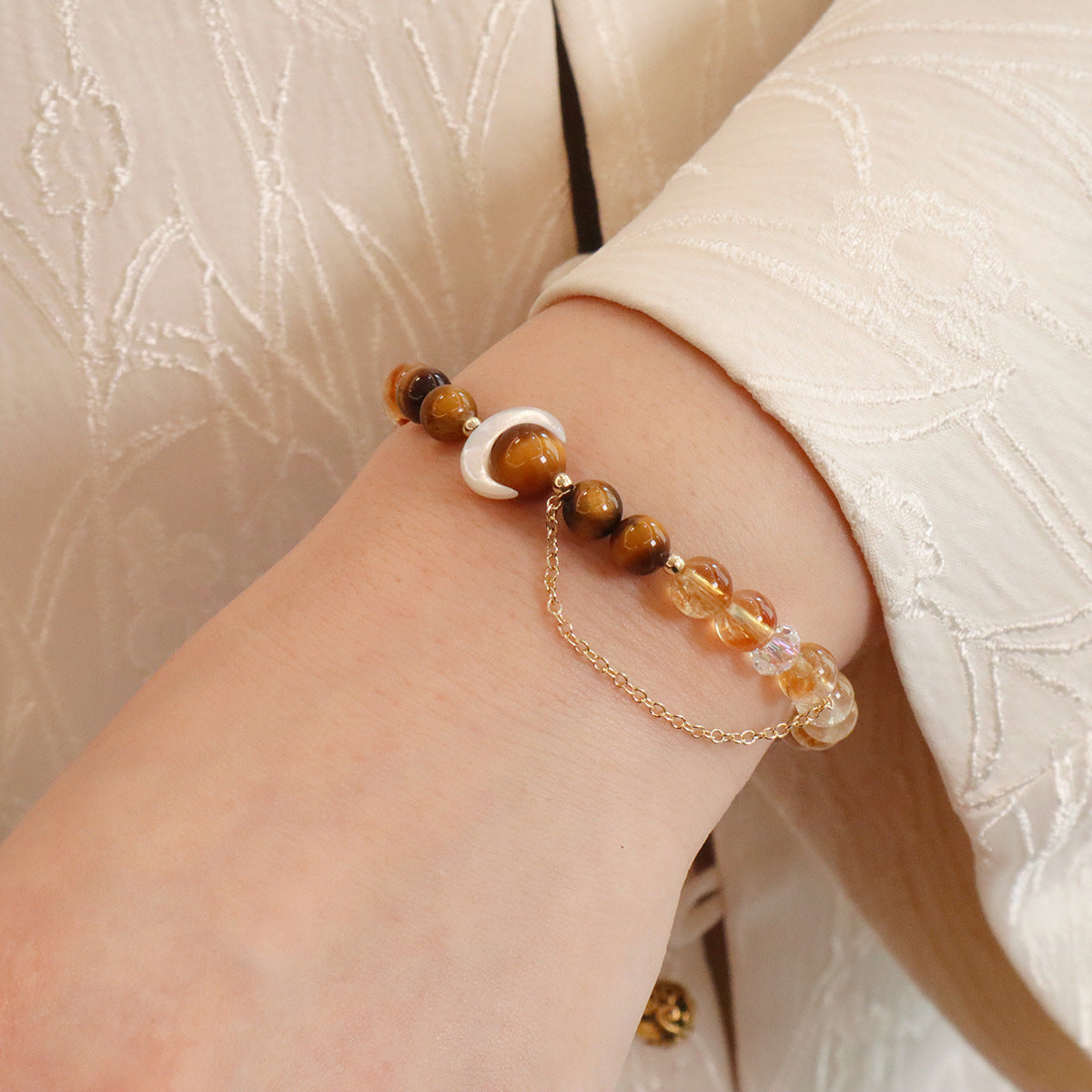 Natural crystal bracelet