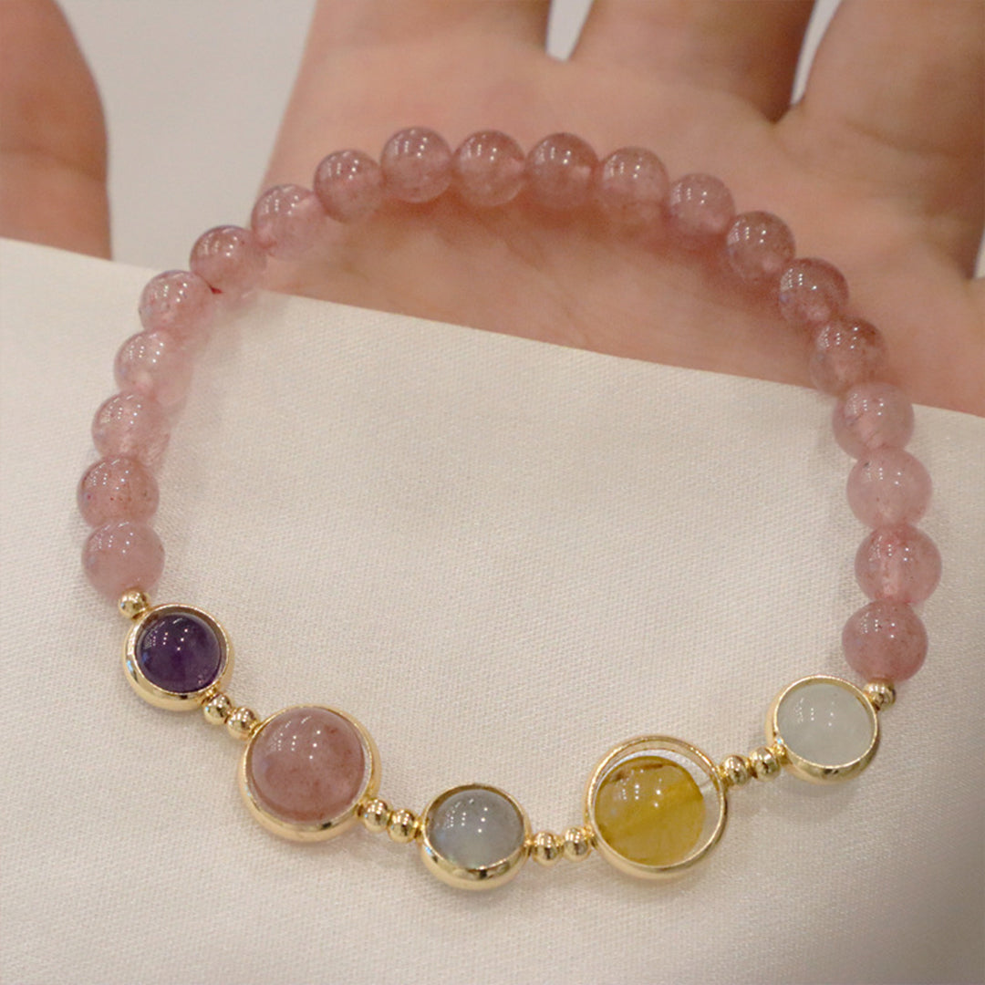 Natural garnet bracelet