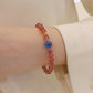 Natural strawberry crystal bracelet