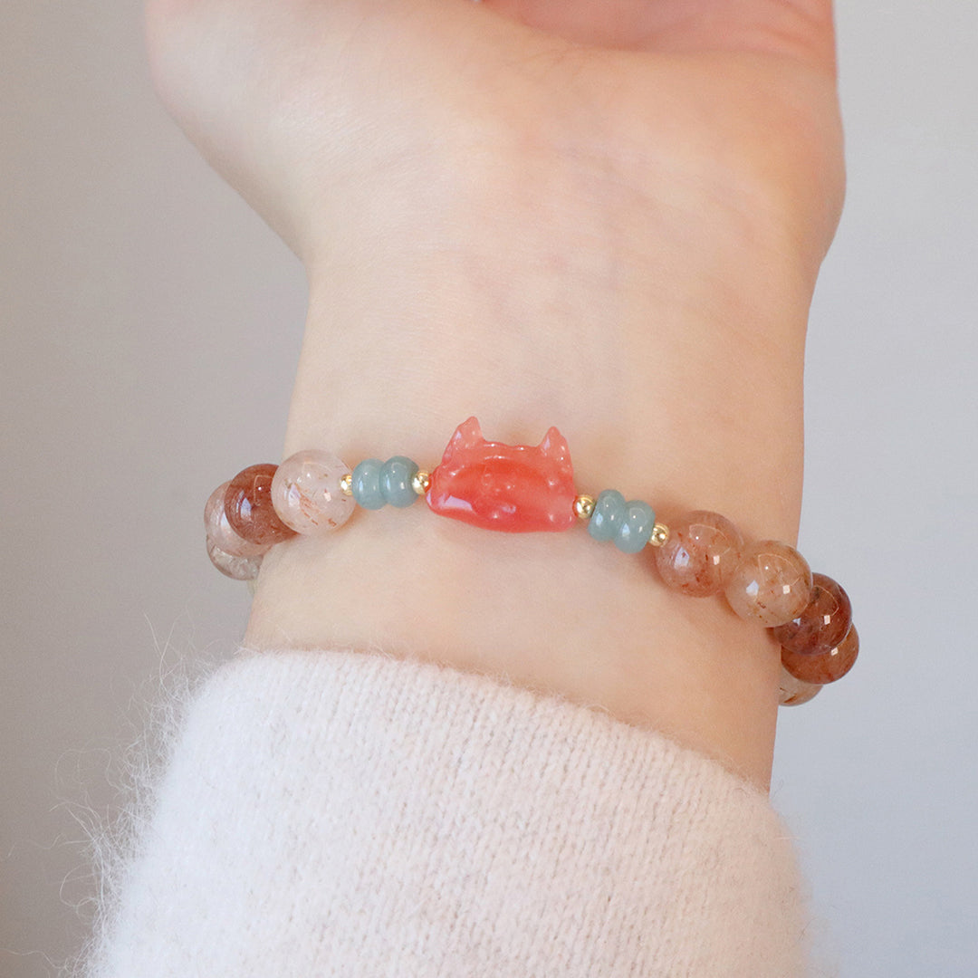 Natural crystal bracelet
