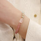 Natural strawberry crystal bracelet