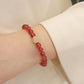 Natural strawberry crystal bracelet