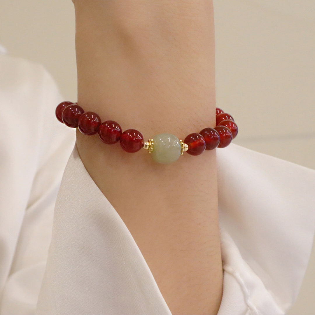 Natural agate bracelet