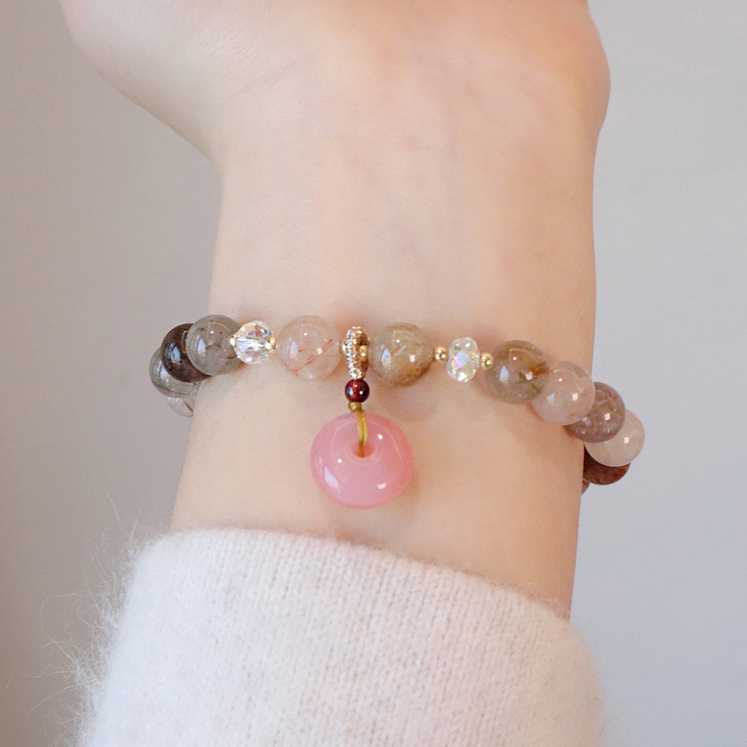 Natural crystal bracelet